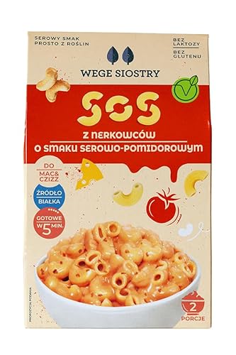 Glutenfreie Vegane Soße Cashew mit Käse-Tomaten-Geschmack 40 g – Vegane Fertiggerichte – 100% auf Pflanzenbasis von VEGGIE SISTERS