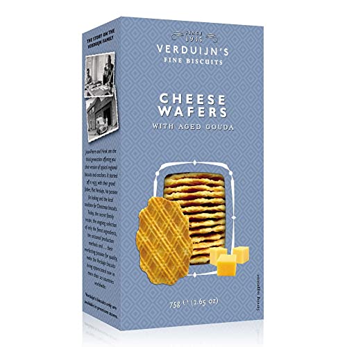 VERDUIJN'S - Gouda Käse-Waffeln aus der Niederlande - Holländische Waffeln 75 g, Menge:5 Stück von VERDUIJN'S