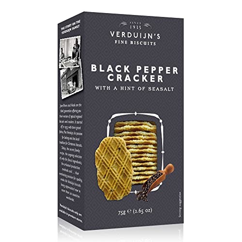 VERDUIJN'S - Waffeln Pfeffer & Meersalz aus der Niederlande - Holländische Waffeln 75 g, Menge:5 Stück VERDUIJN'S - Waffeln Pfeffer & Meersalz aus der Niederlande - Holländische Waffeln 75 g, Menge:5 Stück von VERDUIJN'S