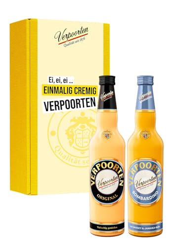 Geschenkset mit 0,7 L VERPOORTEN ORIGINAL Eierlikör 20%vol & 0,7 L VERPOORTEN BOMBARDINO 17%vol von VERPOORTEN ORIGINAL