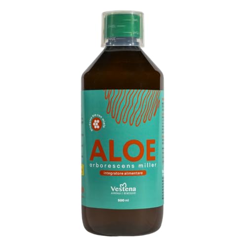 Vestena - Aloe Arborescens 100% Rein und Natürlich mit Honig, nach der Rezeptur von Pater Zago. Natürliches Detox-Saft für Leber und Darm, Stark Entwässernd – 500 ml – Made in Italy Vestena - Aloe Arborescens 100% Rein und Natürlich mit Honig, nach der Rezeptur von Pater Zago. Natürliches Detox-Saft für Leber und Darm, Stark Entwässernd – 500 ml – Made in Italy von VESTENA