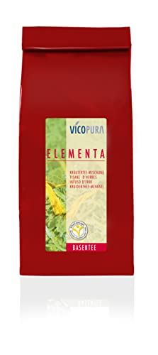 VICOPURA Elementa Tee, Basentee, Kräutertee Mischung begleitend bei Cellulite- Fasten- und Entschlackungs Programmen (250g) von VICOPURA