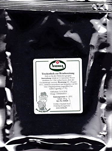 Trockenhefe Vierka zur Weinzubereitung 100g Trockenhefe Vierka zur Weinzubereitung 100g von VIERKA