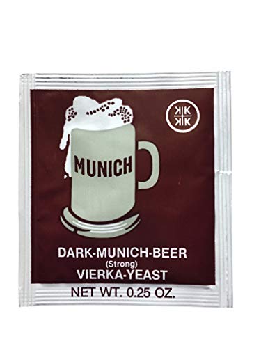 VIERKA Bierhefe Typ Dark Munich - Starkbierhefe - untergärig - 7 g - für 25 Liter von VIERKA