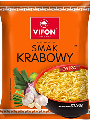 24x Vifon Krabowa - Krabbengeschmack Instant-Nudelsuppe 70g (Karton) von VIFON
