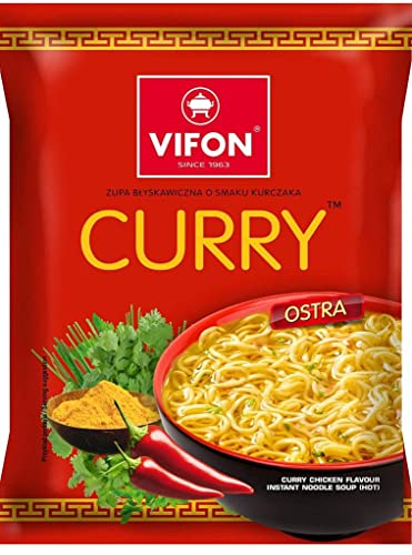24x Vifon Kurczak Curry - Curry Huhn Instant-Nudelsuppe 70g (Karton) von Vifon