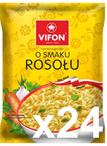 24x Vifon Rosól - Hühnersppe Instant-Nudelsuppe 70g (Karton) von VIFON