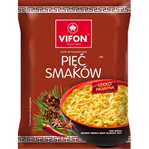 Vifon ''5 Smaków'' 5 Geschmäcker Instant-Nudelsuppe 70g Vifon ''5 Smaków'' 5 Geschmäcker Instant-Nudelsuppe 70g von VIFON