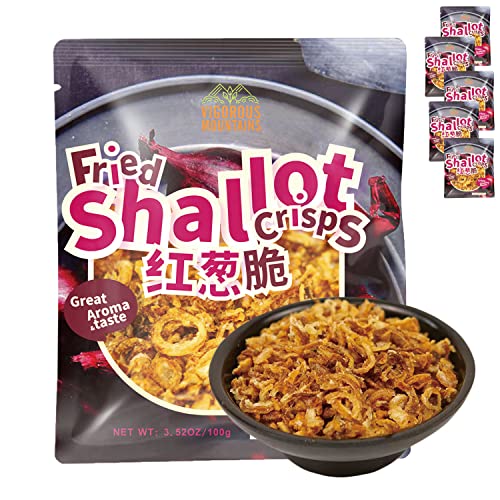 VIGOROUS MOUNTAINS Reine gebratene Schalotten Crisps 500g mit knusprigen und gesunden roten Zwiebeln Crispy Flakes. Perfekte Gewürze für asiatische Küche VIGOROUS MOUNTAINS Reine gebratene Schalotten Crisps 500g mit knusprigen und gesunden roten Zwiebeln Crispy Flakes. Perfekte Gewürze für asiatische Küche von VIGOROUS MOUNTAINS