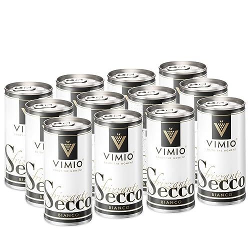 Vimio Secco Frizzante Bianco Perlwein Weiß 10,5% vol. 200 ml Dose (12x) von VIMIO