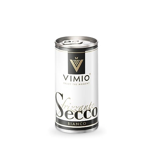 Vimio Secco Frizzante Bianco Perlwein Weiß 10,5% vol. 200 ml Dose (1x) von VIMIO