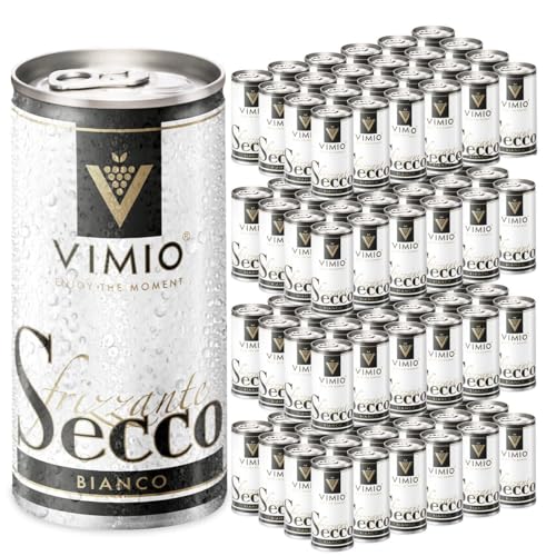 Vimio Secco Frizzante Bianco Perlwein Weiß 10,5% vol. 200 ml Dose (96x) von VIMIO