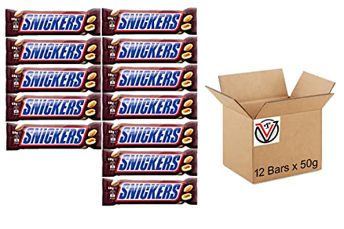 Snickers Schokoladentafel, 50 g, 6 Stück von VIMIX