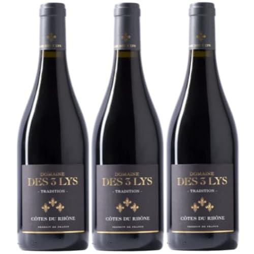 Côtes du Rhône 13,5% - Domaine des 3 lys 2023 - AOC - 3 x 75cl. von VINACCUS