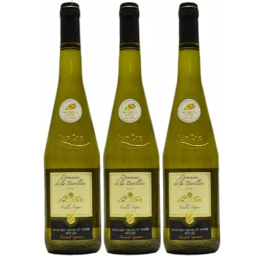 Muscadet Sur Lie AOC - 2021, Alte Reben, Weißwein, 3 x 75cl. von VINACCUS