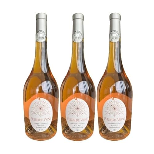 Bio "Weinrebe Blume" Rosé 2023 - Weingut Cazade - IGP Atlantique - 3 x 75cl. von VINACCUS