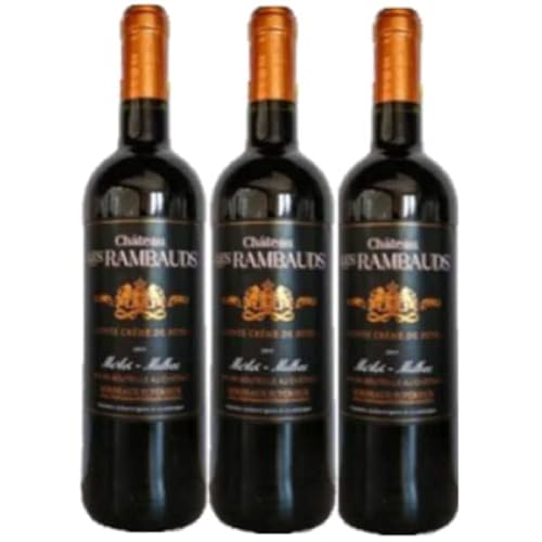 Superior roter Bordeaux - Schloss les Rambauds 2020 - AOC - "créme de fûts" - 3 x 75cl. von VINACCUS