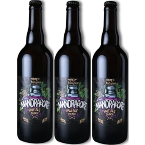 Vendée Mandragore handwerklich hergestelltes Mélusine-Bier 4,8% – blondes Pale Ale 3 x 75 cl. Vendée Mandragore handwerklich hergestelltes Mélusine-Bier 4,8% – blondes Pale Ale 3 x 75 cl. von VINACCUS