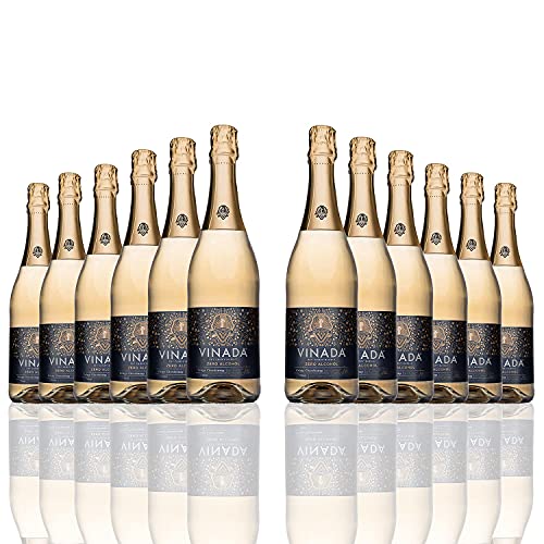VINADA - Crispy Chardonnay - Zero Alcohol Wine - 750 ml (12 Glass Bottles) von VINADA