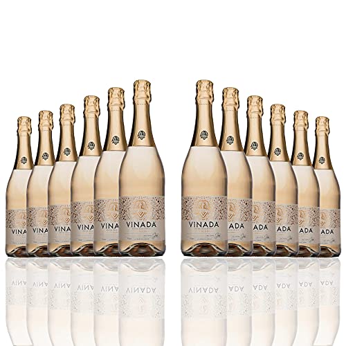 VINADA - Sparkling Gold - Zero Alcohol Wine - 750 ml (12 Glass Bottles) von Vinada
