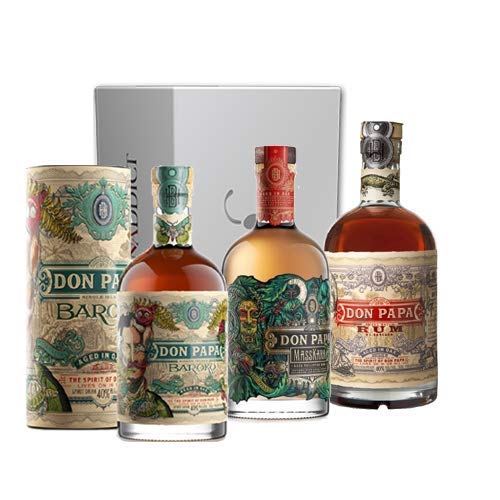 Box Vinaddict Rums 100% Don Papa - Baroko, Masskara und Don Papa 7 Jahre alt. 3x70cl.229 von VINADDICT