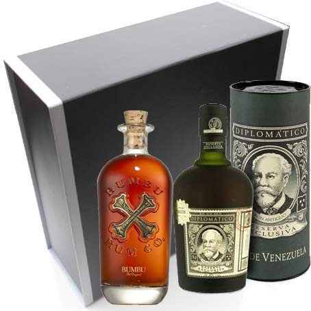 Geschenkbox VINADDICT Rhums Diplomatico - Bumbu - 2x70cl von VINADDICT