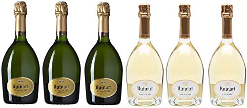 Lot von 3 Ruinart Brut und 3 Ruinart Blanc de Blancs Champagner 6x75cl. von VINADDICT