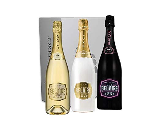 VINADDICT Geschenkbox – Luc Belaire Fantôme Discovery – 3 leuchtende Flaschen (750 Milliliter) von VINADDICT