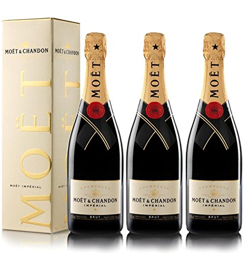 VINADDICT LOT 3 MOËT & CHANDON BRUT MOËT IMPERIAL CHAMPAGNER MIT KASTEN (750 Milliliter) von VINADDICT