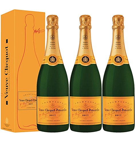 VINADDICT LOT 3 VEUVE CLICQUOT BRUT CHAMPAGNER GELBE KARTE MIT ETUIS (750 Milliliter) von VINADDICT