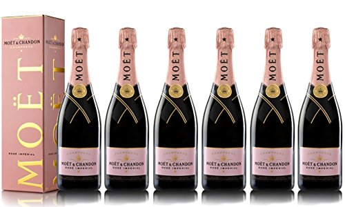 VINADDICT LOT von 6 CHAMPAGNER MOËT & CHANDON ROSÉ IMPERIAL MIT KOFFER (750 Milliliter) von VINADDICT