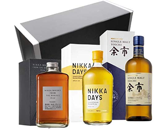 Vinaddict Geschenkbox - Japanische Whiskys: Nikka From the Barrel, Nikka Days & Yoïchi Single Malt. von VINADDICT
