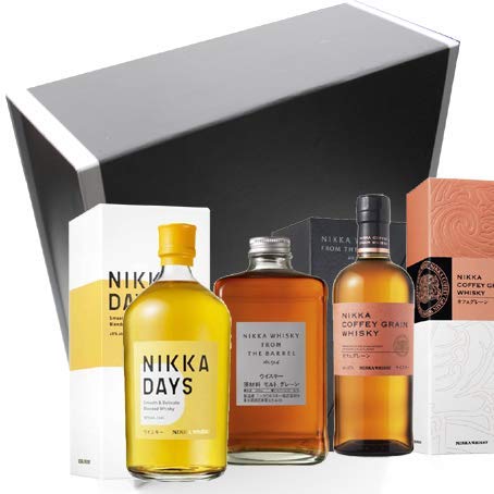 Vinaddict Geschenkbox - Nikka Whiskys: Nikka Days 70cl, Nikka Coffey Grain 70cl und Nikka From the Barrel 50cl. von VINADDICT