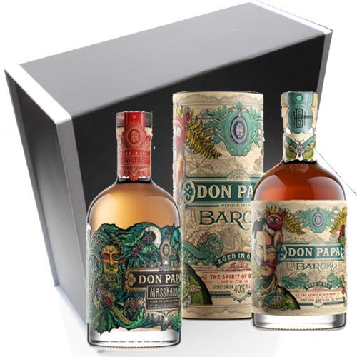 Vinaddict Rum Geschenkbox Don Papa Neuheiten - Baroko und Don Papa Masskara. 2x70cl. Vinaddict Rum Geschenkbox Don Papa Neuheiten - Baroko und Don Papa Masskara. 2x70cl. von VINADDICT