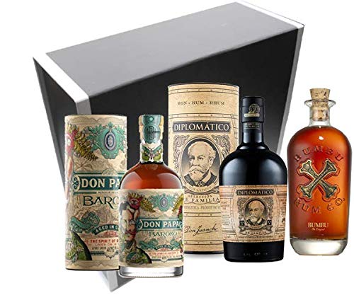 Vinaddict Rums Box - Diplomatico Seleccion Familia, Don Papa Baroko, Bumbu. Luxus-Box. 3x70cl. von VINADDICT
