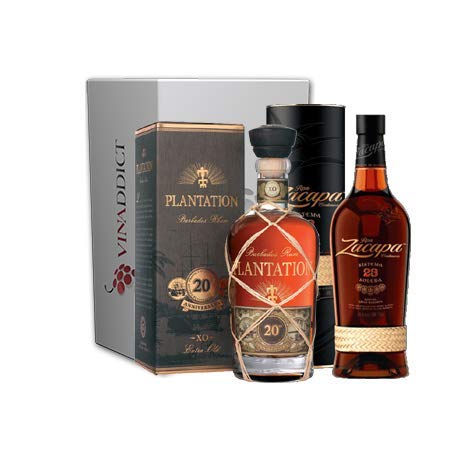 Vinaddict Superior Amber Rums Geschenkbox - Zacapa 23 Jahre - Plantation XO. 2x70cl. von VINADDICT