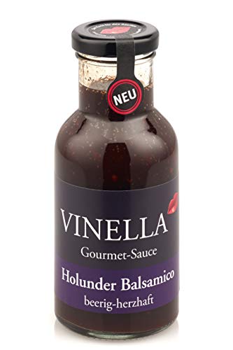 Holunder Balsamico Gourmet-Sauce von VINELLA I handgemacht I natürlich I Manufaktur I made in germany von VINELLA - Der Kuss für den Gaumen