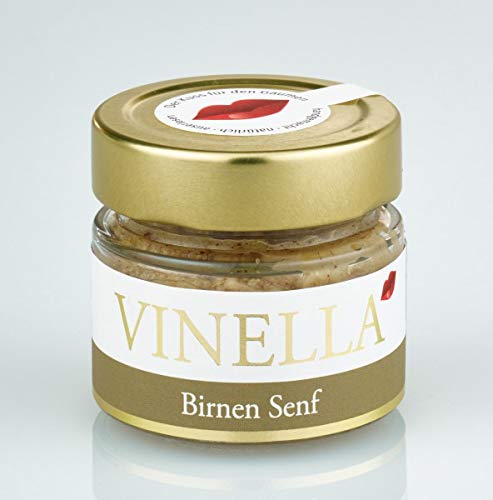 VINELLA Birnen Fruchtsenf I handgemacht I natürlich I Manufaktur I made in germany I ohne künstliche Zusatzstoffe von VINELLA - Der Kuss für den Gaumen