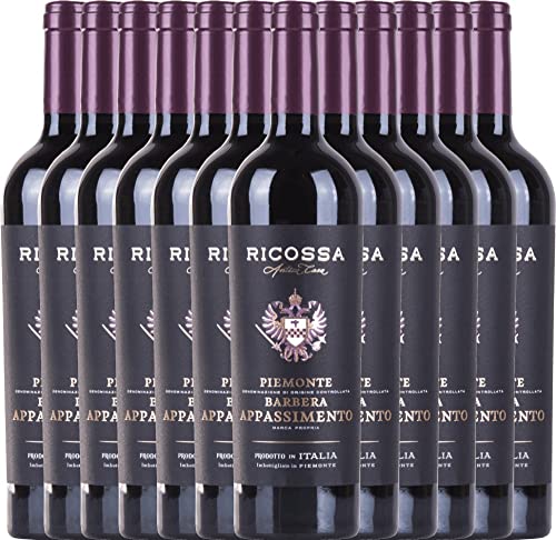 Barbera Appassimento DOC von Ricossa - Rotwein 12 x 0,75l VINELLO - 12er - Weinpaket inkl. kostenlosem VINELLO.weinausgießer Barbera Appassimento DOC von Ricossa - Rotwein 12 x 0,75l VINELLO - 12er - Weinpaket inkl. kostenlosem VINELLO.weinausgießer von VINELLO