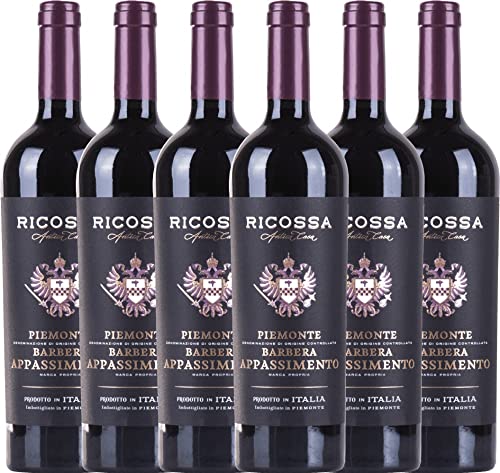 Barbera Appassimento DOC von Ricossa - Rotwein 6 x 0,75l 2021 VINELLO - 6er - Weinpaket inkl. kostenlosem VINELLO.weinausgießer Barbera Appassimento DOC von Ricossa - Rotwein 6 x 0,75l 2021 VINELLO - 6er - Weinpaket inkl. kostenlosem VINELLO.weinausgießer von VINELLO