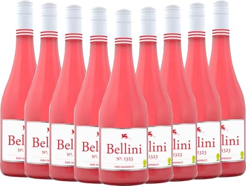 Bellini No. 1323 Pink Grapefruit P&P Weine Weinhaltiges Getränk 9 x 0,75l VINELLO - 9 x Weinpaket inkl. kostenlosem VINELLO.weinausgießer von VINELLO