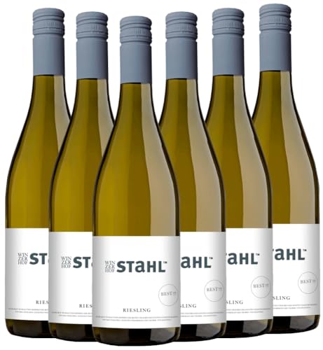 Best of Riesling Winzerhof Stahl Weißwein 6 x 0,75l VINELLO - 6 x Weinpaket inkl. kostenlosem VINELLO.weinausgießer von VINELLO