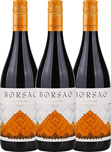 Borsao Selección Joven - Bodegas Borsao - Rotwein 3 x 0,75l VINELLO - 3er - Weinpaket inkl. kostenlosem VINELLO.weinausgießer von VINELLO