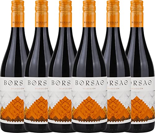 Borsao Selección Joven - Bodegas Borsao - Rotwein 6 x 0,75l VINELLO - 6er - Weinpaket inkl. kostenlosem VINELLO.weinausgießer von VINELLO