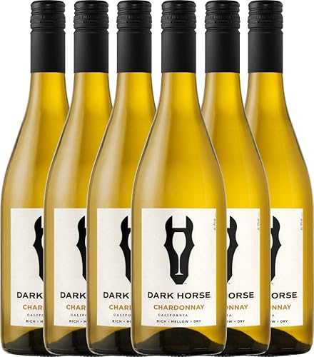 Chardonnay - Dark Horse Weißwein 6 x 0,75l VINELLO - 6 x Weinpaket inkl. kostenlosem VINELLO.weinausgießer von VINELLO