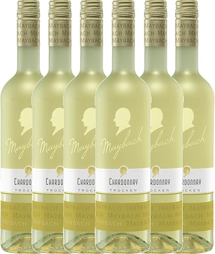 Chardonnay trocken Maybach Weißwein 6 x 0,75l VINELLO - 6 x Weinpaket inkl. kostenlosem VINELLO.weinausgießer von VINELLO