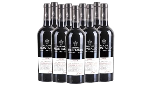 Collezione Famiglia Syrah Terre Siciliane IGT Barone Montalto Rotwein 9 x 0,75l VINELLO - 9 x Weinpaket inkl. kostenlosem VINELLO.weinausgießer von VINELLO