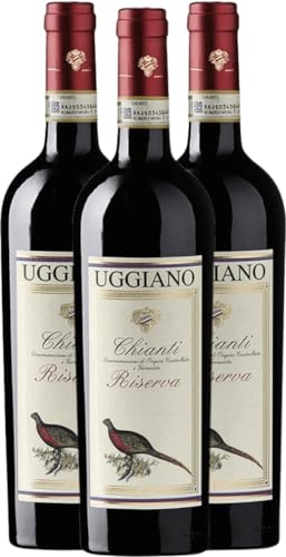 Fagiano Prestige Chianti Riserva DOCG Azienda Uggiano Rotwein 3 x 0,75l VINELLO - 3 x Weinpaket inkl. kostenlosem VINELLO.weinausgießer von VINELLO