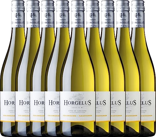 Horgelus Blanc Domaine Horgelus - Weißwein 9x 0,75l 2022 VINELLO - 9er - Weinpaket inkl. kostenlosem VINELLO.weinausgießer von VINELLO