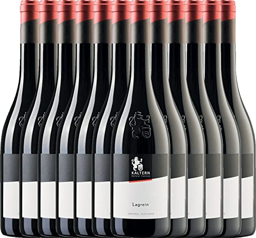 Lagrein Alto Adige DOC von Kellerei Kaltern - Rotwein 12 x 0,75l VINELLO - 12er - Weinpaket inkl. kostenlosem VINELLO.weinausgießer von VINELLO